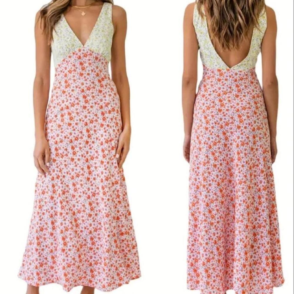 This floral maxi dress is